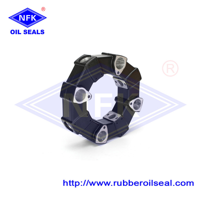 High Speed Black 28A Universal Flexible Rubber Coupling Assembly For Motors