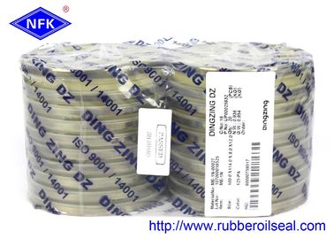 DINGZING Gummi-Staubdichtung ME-1N 100×114×8 TPU/8L95+SPCC Beige 95A Hochleistungs-Staubdichtung