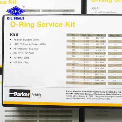 O-ring Box Kit American Parker (original) Spot Wholesale Set Small Nitrile Rubber O Ring Box for Mechanical Hydraulic Systems